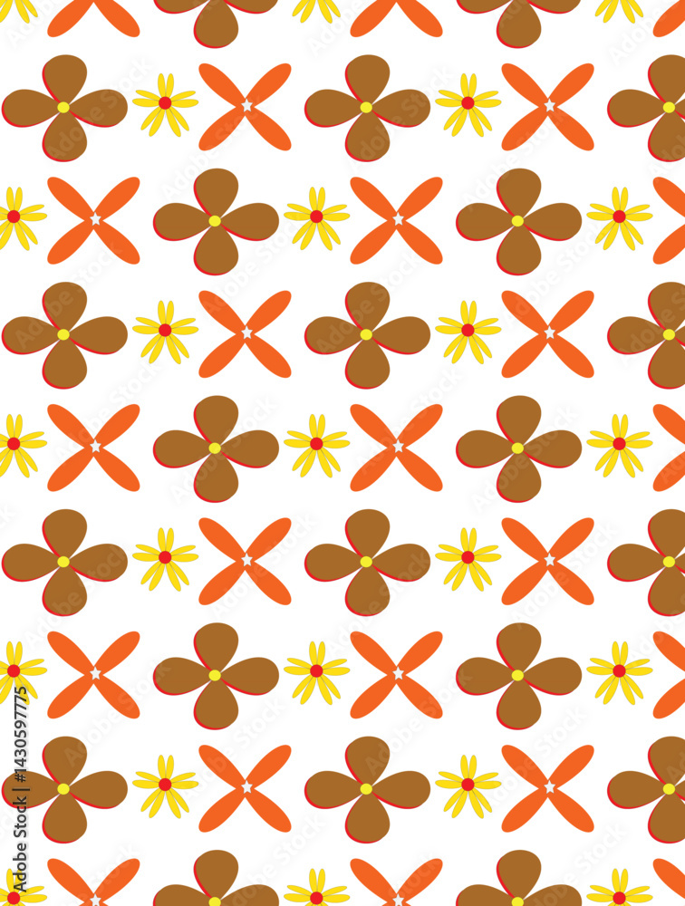 Fototapeta premium seamless pattern with autumn leaves