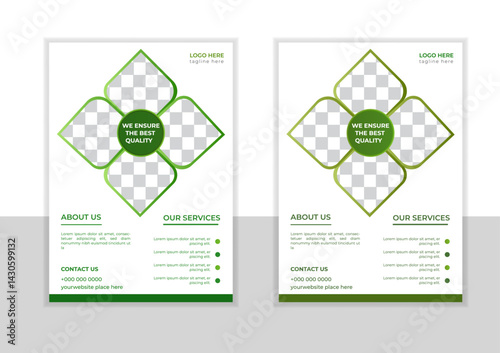 Farm, agricultural or garden flyer or agro business flyer template design