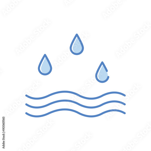 Water  Vector icon