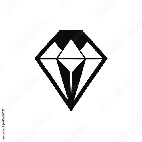 diamond on white background