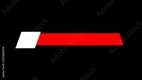 Sliding Lower Third Animation with Clean Shapes. Minimal lower third featuring animated shapes sliding from the side and bottom. Great for broadcast design and professional video use.