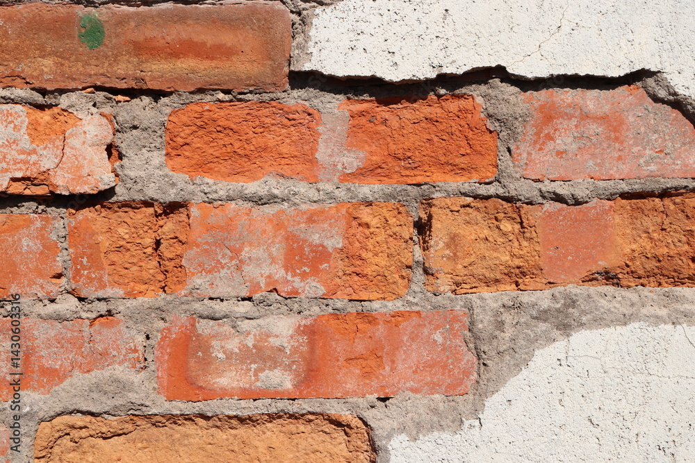 Destroyed Bricks Wall Destroyed Bricks Wall