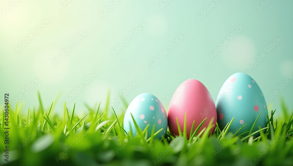 Fototapeta premium easter eggs green