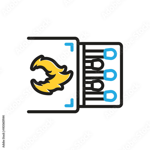 Multi color icon for match
