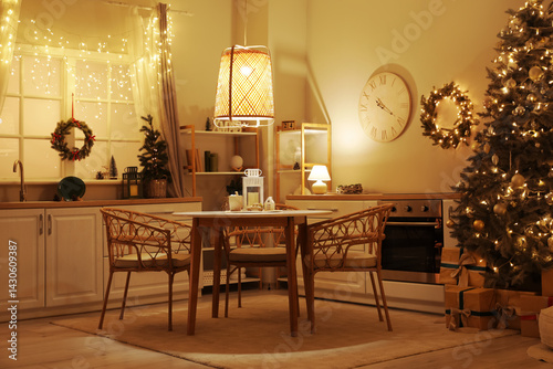 Cozy christmas holiday kitc...