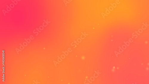 abstract orangepink gradient background with small glowing particles