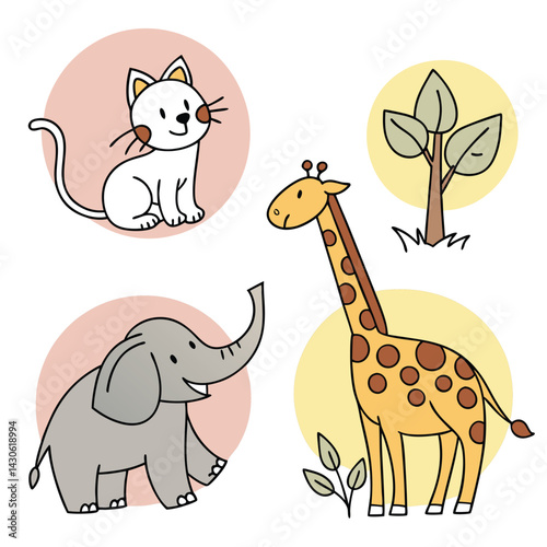 set of animals