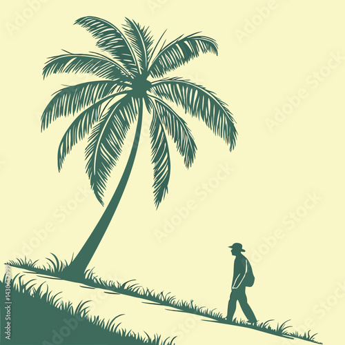 silhouette of a man