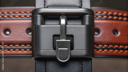 Stylish belts showcase intricate machinery in their design, blending functionality with elegance for refined look