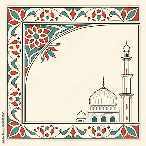 vector illustration of an abstract eid background