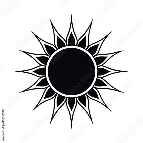 blackened sun