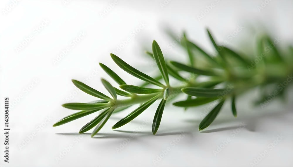Fototapeta premium Fresh rosemary herbs isolated on white background