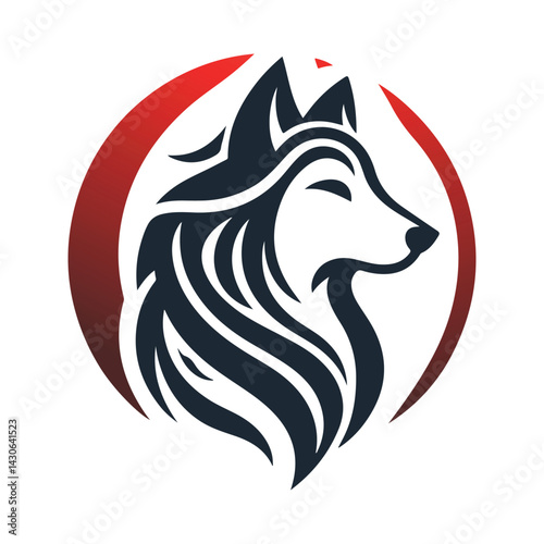 Wallpaper Mural wolf logo design Torontodigital.ca