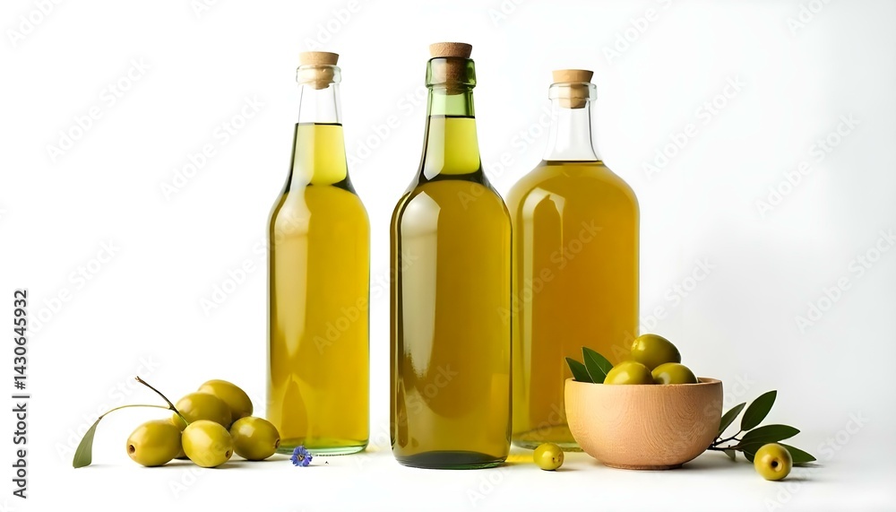 olives bottles isolated on white background olives bottles isolated on white background