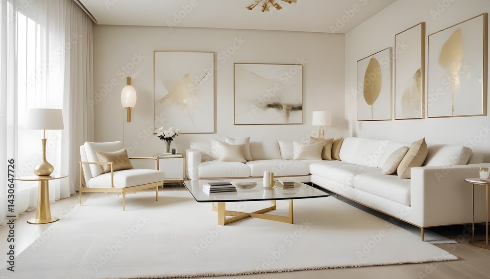 Fototapeta premium interior modern design room 3d