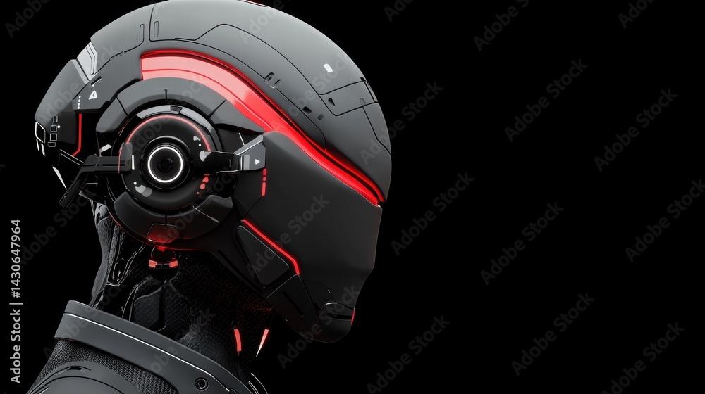 Fototapeta premium glowing AI entities reshaping the cosmos