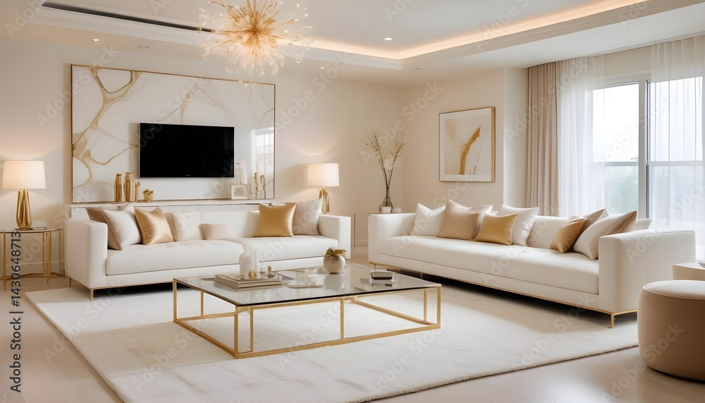 Fototapeta premium interior modern design room 3d