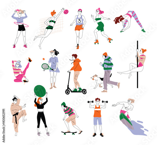 Diverse Athletes A Vibrant Medley of Sporting Pursuits in Action
