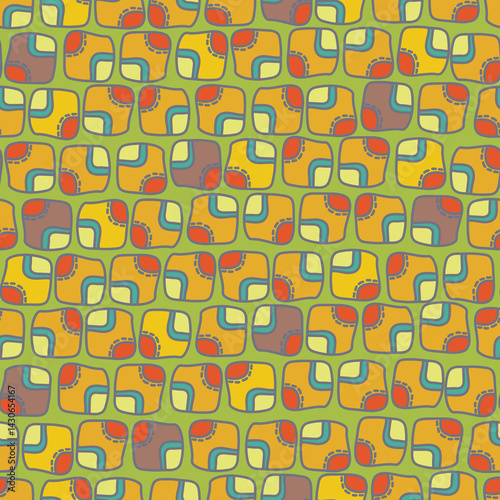 Geometric hand draw surface design pattern