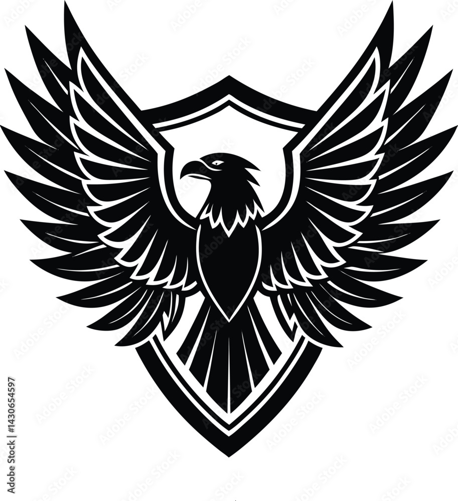 Obraz premium Eagle vector illustration logo design