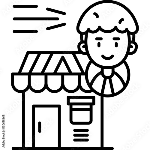 Seller Icon Vector Element