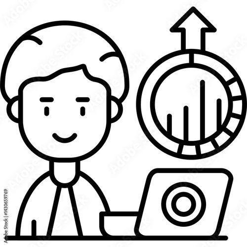 Analyst Icon Vector Element