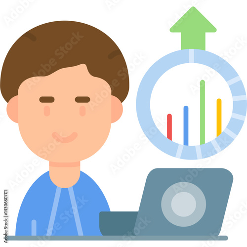 Analyst Icon Vector Element