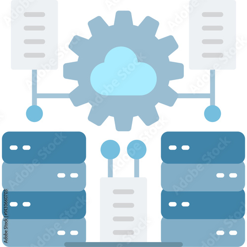 Cloud Computing Icon Vector Element