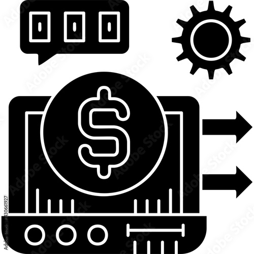 Home Earning Icon Vector Element