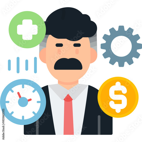 Employee Icon Vector Element