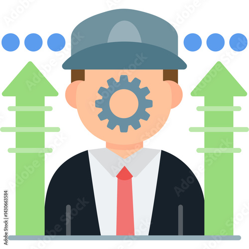 Boosting Potential Icon Vector Element