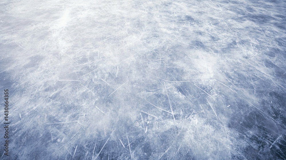 Fototapeta premium Frozen ice surface texture background.