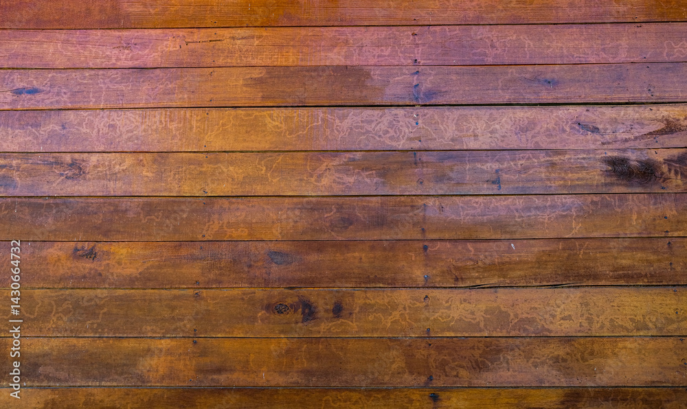 Naklejka premium Brown wooden house wall for background