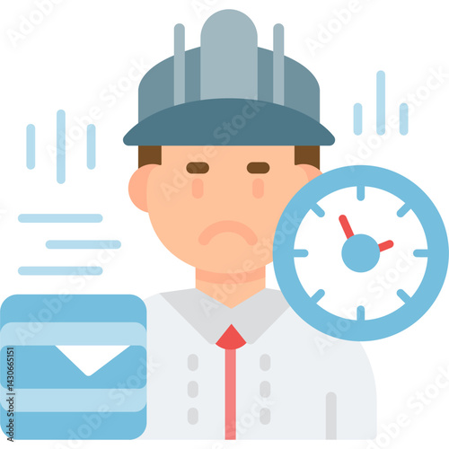 Overwork Icon Vector Element
