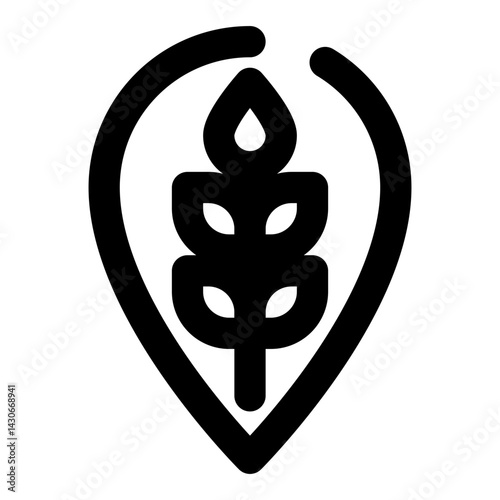 agriculture dashed line icon