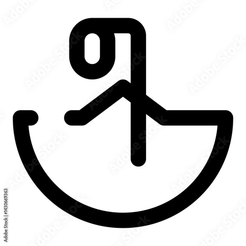 agriculture dashed line icon