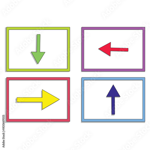 Free Download Arrows box vector illustration Design Arrows set vector icon - GFXLoad