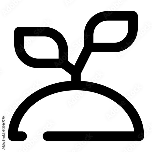 agriculture dashed line icon