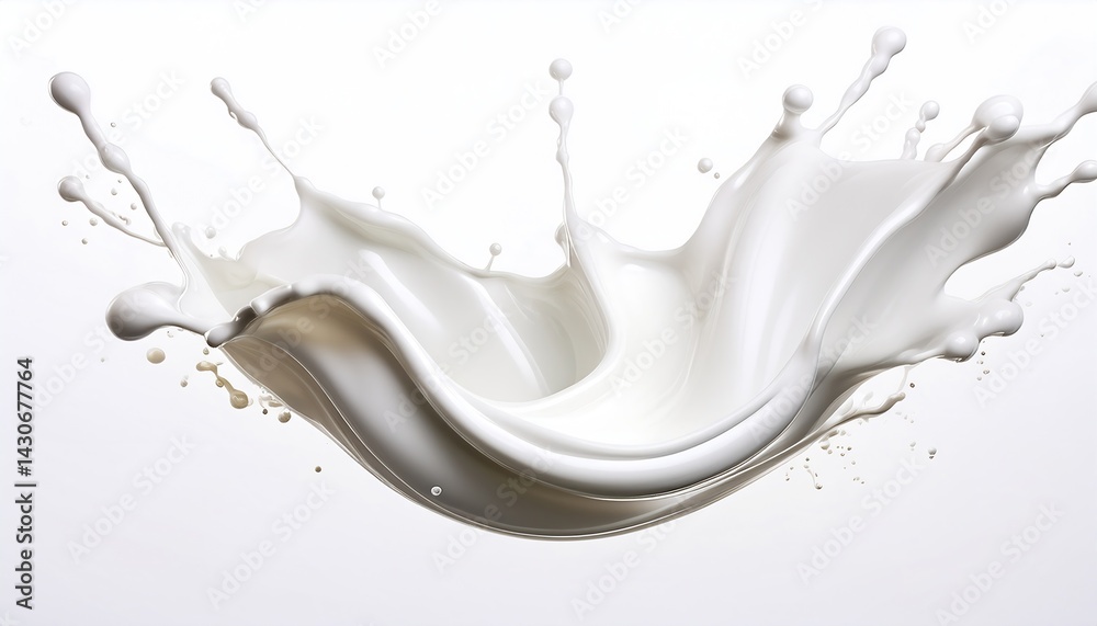 milk splash on background