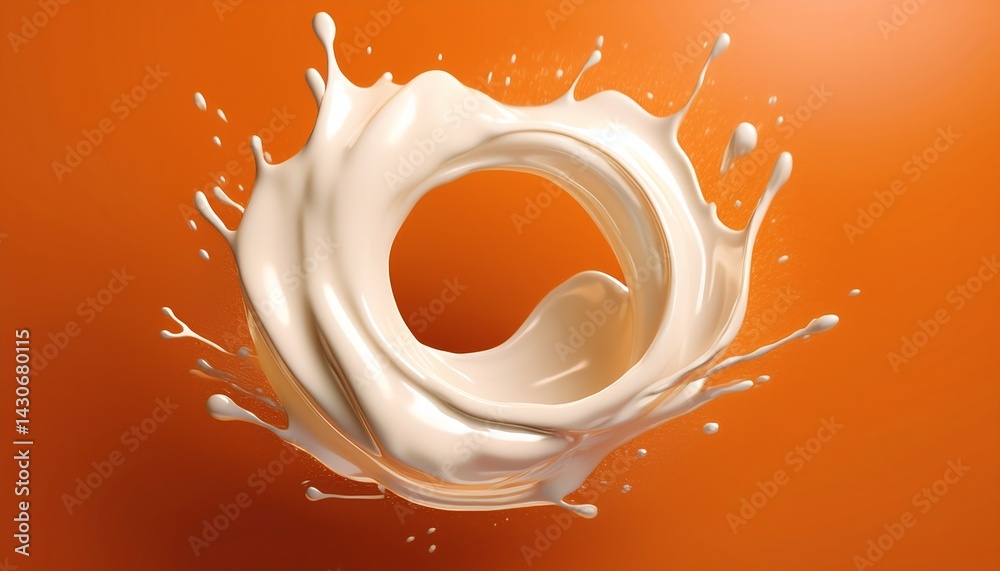 milk splash on background