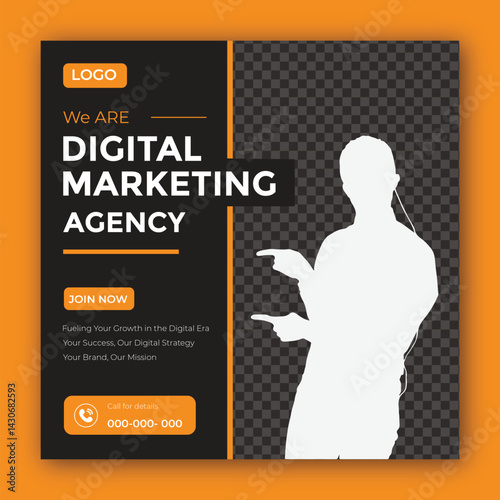 Business promotion and corporate social media banner template