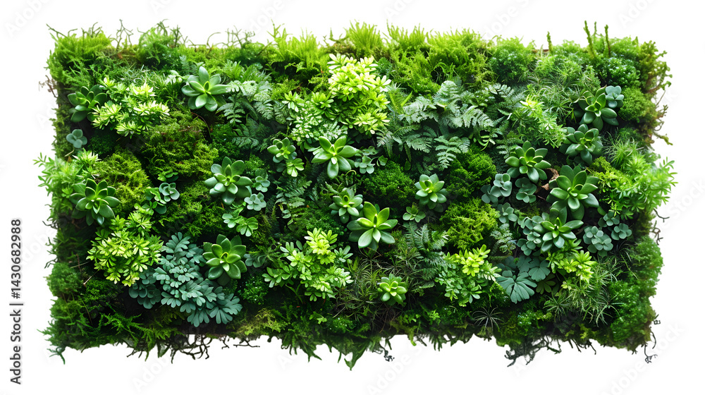 Obraz premium Lush Green Vertical Garden Wall. (1)