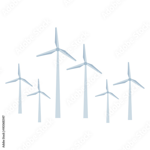 Wind turbines windmills energy power generators