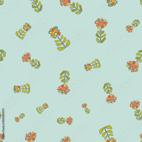 Geometric hand draw surface design pattern