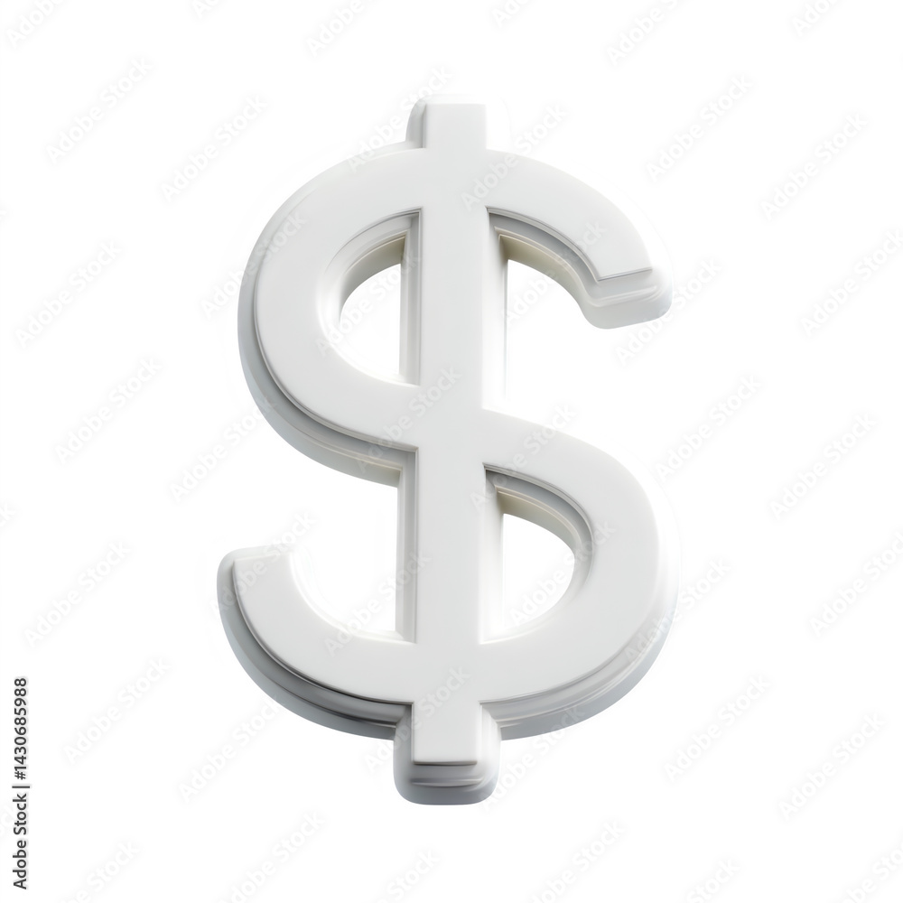 Dollar sign currency on transparent background Dollar sign currency on transparent background