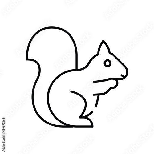 Squirrel  Vector icon