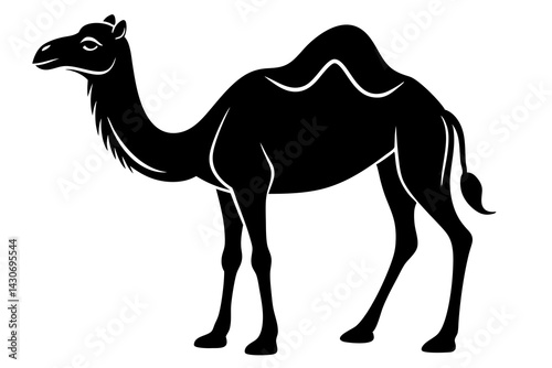 camel silhouette vector, camel icon black vector 