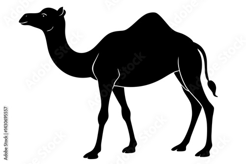 camel silhouette vector, camel icon black vector 