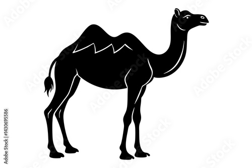 camel silhouette vector, camel icon black vector 