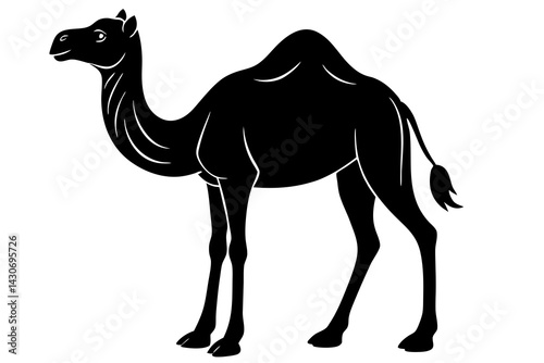 camel silhouette vector, camel icon black vector 